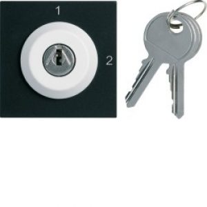 Inter clé 2 posi. 2M night – APPAREILLAGE MURAL GALLERY HAGER WXF615N