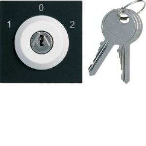 Inter clé 3 posi. 2M night – APPAREILLAGE MURAL GALLERY HAGER WXF616N