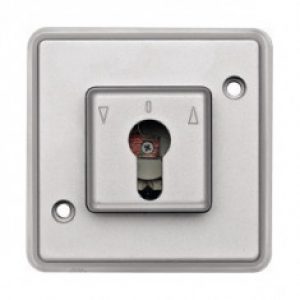 Interrupteur bipolaire IP44  à clé pour volet roulant anti-vandalisme
