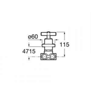 Inverseur encastré 3 voies Loft Roca