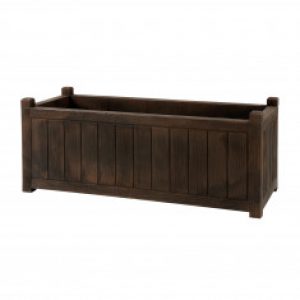 Jardinière CHARME Bois foncé 100 x 40 x 40cm – 90L