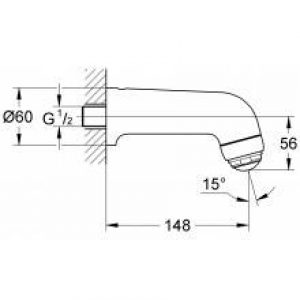 Jet mural Grohe Relexa 30