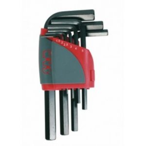 Jeu 9 clés allen coudées 1.5 à 10 mm, 62R9A