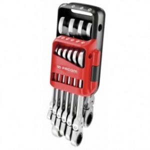 Jeu de 10 clés mixtes à cliquet à tête articulée – 467BF.JP10