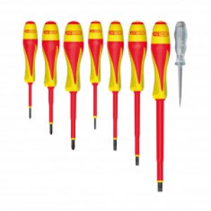 Jeu de 8 tournevis bi-matière isolés 1000V KS Tools 922.6218