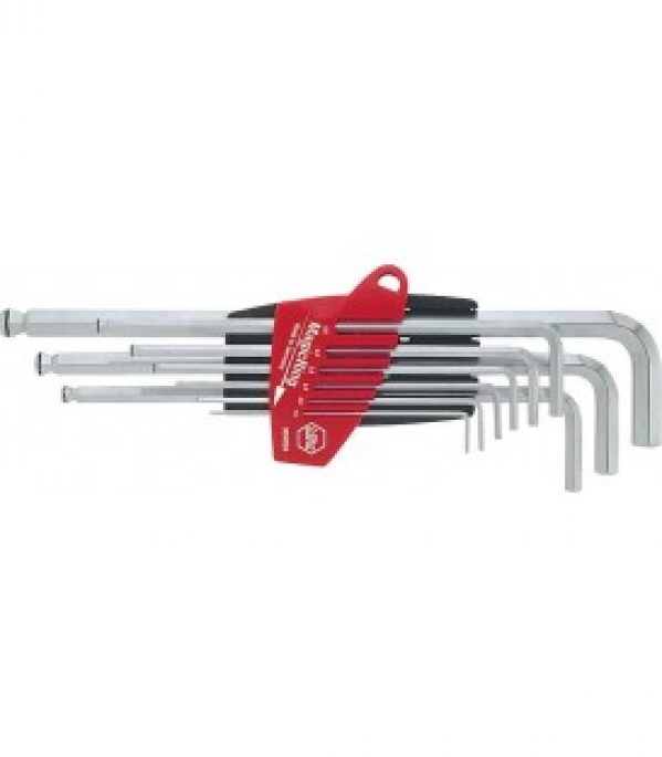 Jeu de cle male coudee pour vis a 6 pans creux en ProStar avec MagicRing Type 369R S9