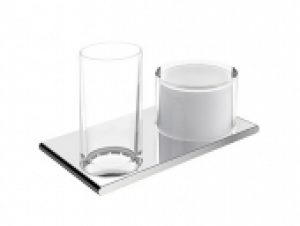 Keuco Edition 400 – Doppelhalter Glas und Lotionspender