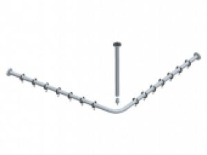 Keuco Plan – Ensemble de rideau de douche rails 14937