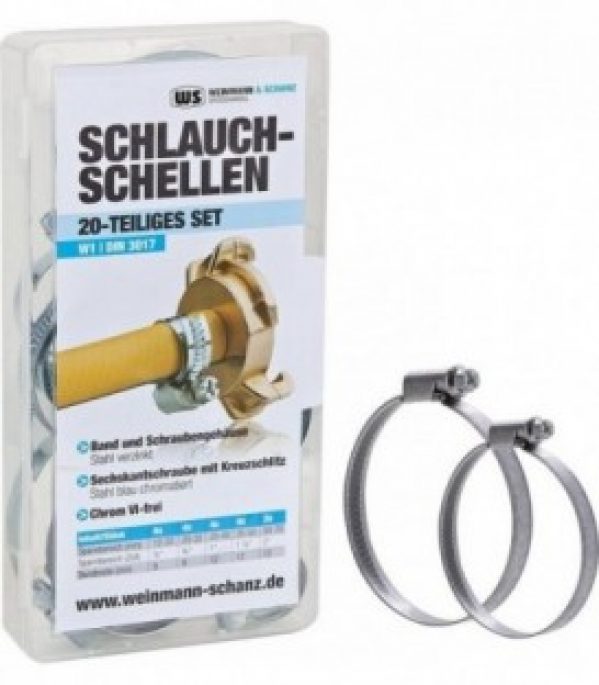 Kit colliers de serrage pour tuyau WS – 20 pces