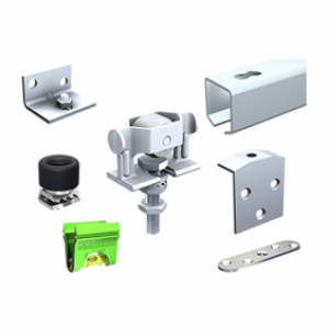 Kit complet – porte coulissante vantail 40 kg – 1,85 m – CADETTE