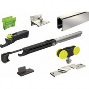 Kit complet pour porte coulissante – 80 kg – SAF 80