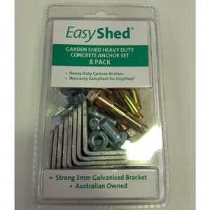 Kit d&rsquo;ancrage pour garage XXL EASYSHED lot de 2 sachets