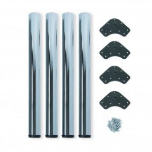 Kit de 4 pieds acier-réglables pour table – diamètre 60 mm
