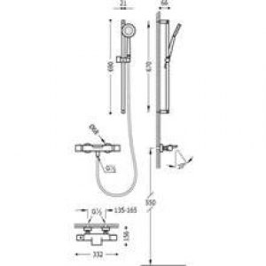 Kit de baignoire-douche thermostatique ECO MAX…