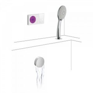 Kit de baignoire thermostatique électronique et encastré SHOWER TECHNOLOGY avec contrôle électronique…