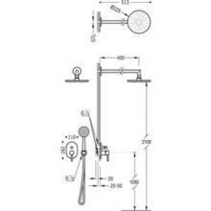 Kit de douche encastré Alplus