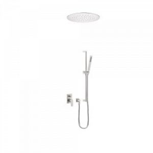 Kit de douche encastré  avec fermeture et réglage du débit – TRES 21198094AC Acier