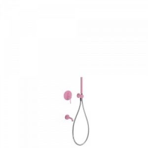 Kit de douche encastré avec fermeture et réglage du débit – TRES 26218003TFU Fuchsia