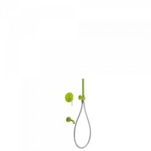 Kit de douche encastré avec fermeture et réglage du débit – TRES 26218003TVE Vert