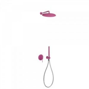 Kit de douche encastré  avec fermeture et régulation du débit – TRES 26298091TVI Violet