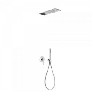 Kit de douche encastré CLASS avec fermeture et régulation du débit – TRES 20518003