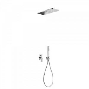 Kit de douche encastré LOFT avec fermeture et régulation du débit – TRES 20018005