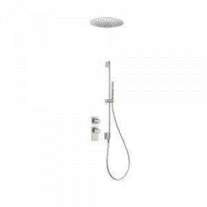 Kit de douche thermostatique et encastré BLOCK SYSTEM avec fermeture et réglage du débit (2 voies) -…