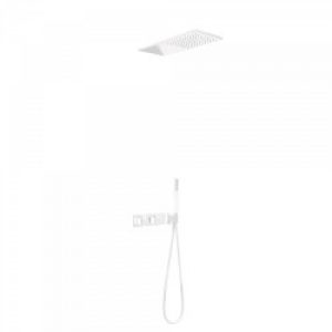 Kit de douche thermostatique et encastré BLOCK SYSTEM avec fermeture et réglage du débit (2 voies) -…