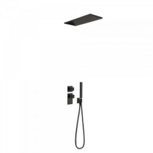 Kit de douche thermostatique et encastré BLOCK SYSTEM avec fermeture et réglage du débit (2 voies) -…