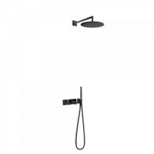 Kit de douche thermostatique et encastré BLOCK SYSTEM avec fermeture et réglage du débit (2 voies) -…