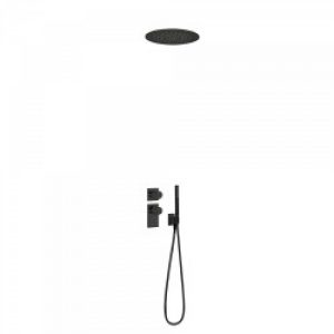 Kit de douche thermostatique et encastré BLOCK SYSTEM avec fermeture et réglage du débit (2 voies) -…