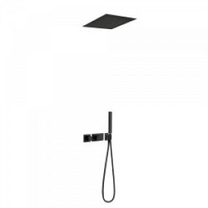 Kit de douche thermostatique et encastré BLOCK SYSTEM avec fermeture et réglage du débit (2 voies) -…