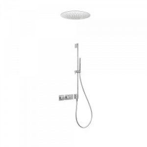 Kit de douche thermostatique et encastré BLOCK SYSTEM avec fermeture et réglage du débit (2 voies) -…