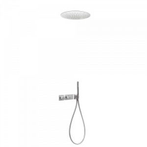 Kit de douche thermostatique et encastré BLOCK SYSTEM avec fermeture et réglage du débit (2 voies) -…