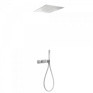 Kit de douche thermostatique et encastré BLOCK SYSTEM avec fermeture et réglage du débit (2 voies) -…