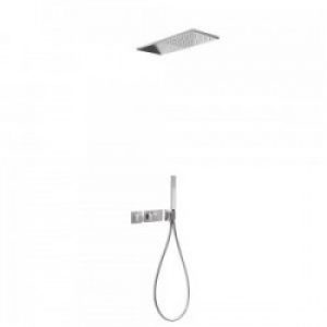 Kit de douche thermostatique et encastré BLOCK SYSTEM avec fermeture et réglage du débit (2 voies) -…