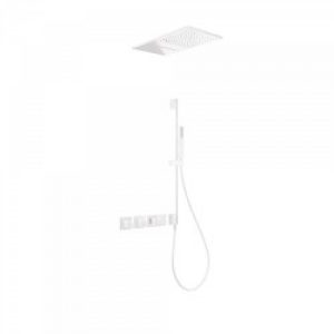 Kit de douche thermostatique et encastré BLOCK SYSTEM avec fermeture et réglage du débit (3 voies)  -…