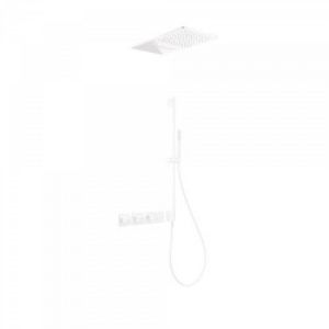 Kit de douche thermostatique et encastré BLOCK SYSTEM avec fermeture et réglage du débit (3 voies) -…