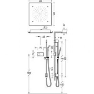 Kit de douche thermostatique électronique…