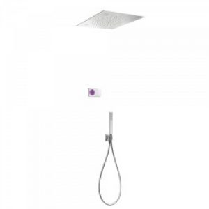 Kit de douche thermostatique électronique et encastré SHOWER TECHNOLOGY CHROMOTHERAPY avec Contrôle…