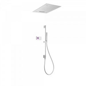 Kit de douche thermostatique électronique et encastré SHOWER TECHNOLOGY CHROMOTHERAPY avec contrôle…