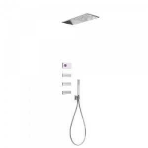 Kit de douche thermostatique électronique et encastré SHOWER TECHNOLOGY avec contrôle électronique…