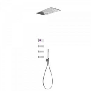 Kit de douche thermostatique électronique et encastré SHOWER TECHNOLOGY avec contrôle électronique…