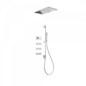 Kit de douche thermostatique électronique et encastré SHOWER TECHNOLOGY avec contrôle électronique…