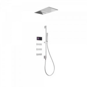 Kit de douche thermostatique électronique et encastré SHOWER TECHNOLOGY avec contrôle électronique…