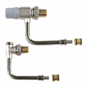 Kit de raccordement bitube – double panneau – PER à glissement Ø12 – DANFOSS