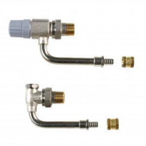 Kit de raccordement bitube – simple panneau – PER à glissement Ø12