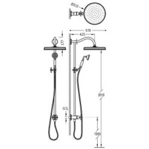 Kit douche anticalcaire – TRES 24247602