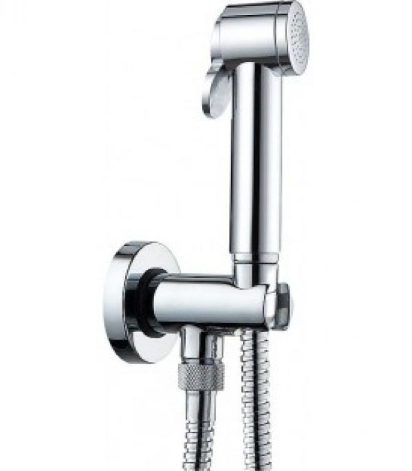 Kit douchette intime Evanna avec douchette, flexible et support de douche