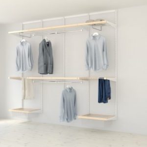 Kit dressing Décor – L240xP40- blanc/bouleau